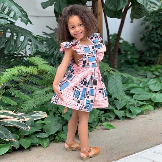 Amazon.com: KAGAYD Kids Girls Dashiki Dress African Style Ankara ...