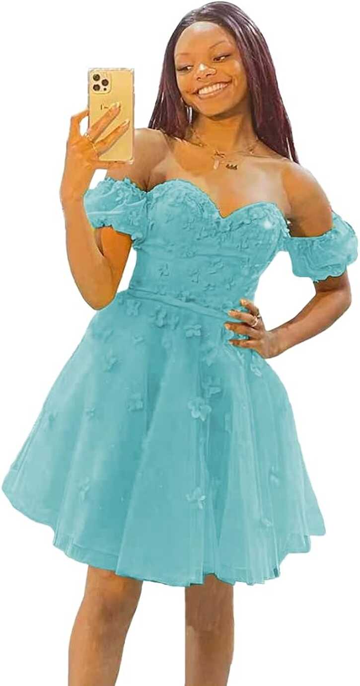 Amazon.com: Lawrncedw Sweetheart Homecoming Dress for Teens Off ...