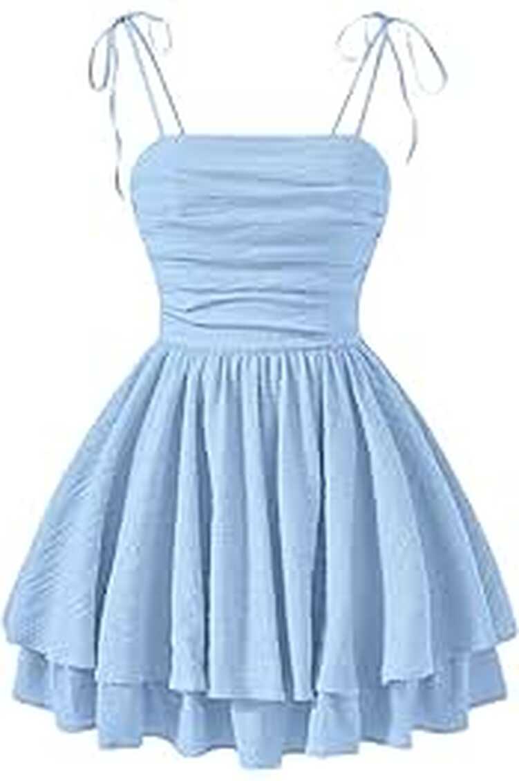 Amazon.com: Light Blue Mini Dress