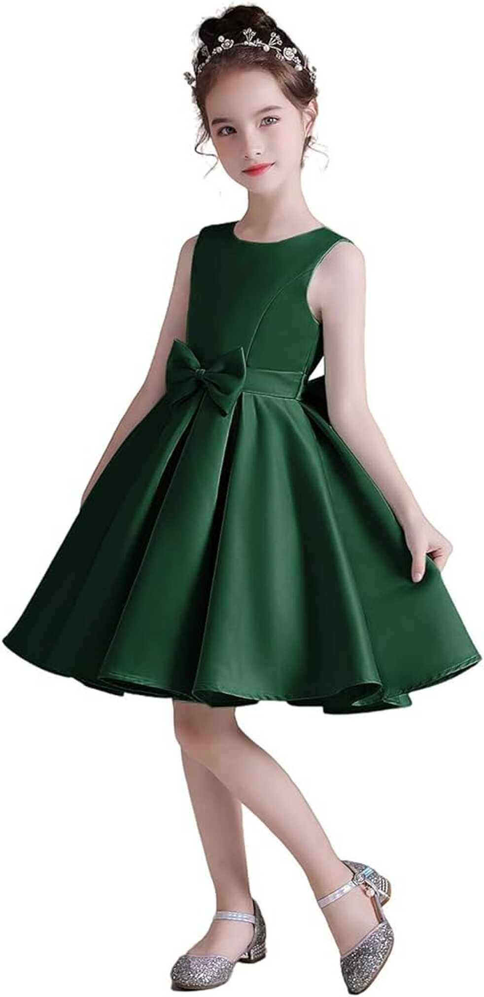 Amazon.com: Little Juniors Short Formal Dress Girls Simple Pageant ...