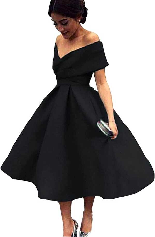 Amazon.com: Monkidoll A-Line Elegant Cocktail Party Formal Evening ...