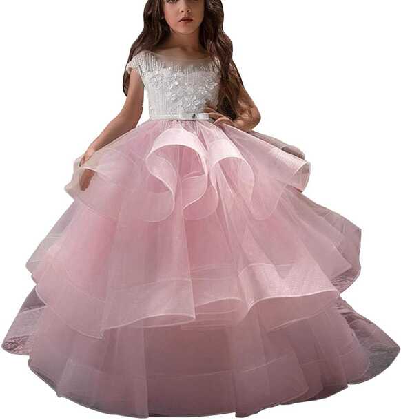 Amazon.com: MuchXi Flower Girls Pageant Dresses for Wedding ...