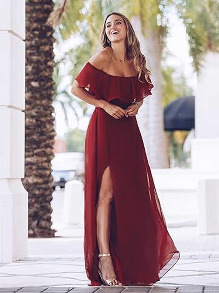 Amazon.com: Off The Shoulder Formal Dress