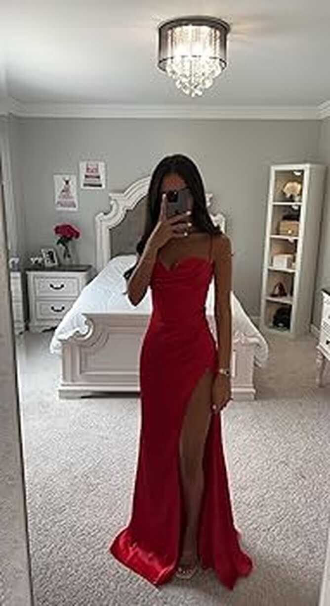 Amazon.com: RED CORSET GOWN Red / 6: Clothing, Shoes &amp; Jewelry