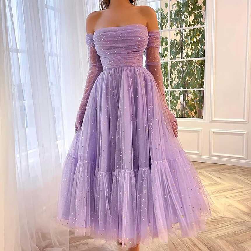 Amazon.com: Uillui Womens Tulle Sparkle Prom Dresses Teen Girls ...