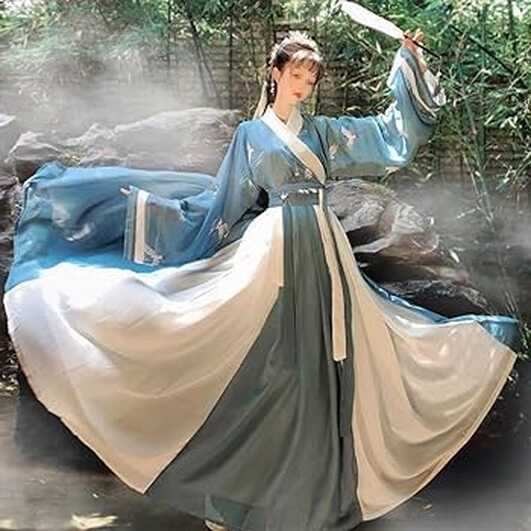 Amazon.com: Women&#39;s Hanfu Dress Ancient Chinese Traditional ...