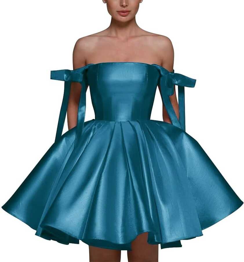 Amazon.com: Women&#39;s Spaghetti Strap Homecoming Dresses for Teens ...