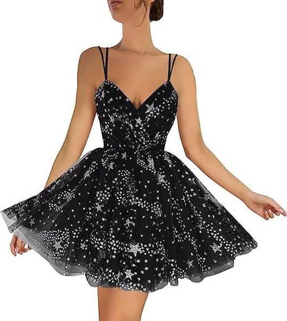 Amazon.com: Women&#39;s Sparkle Starry Tulle Prom Dresses 2023 ...