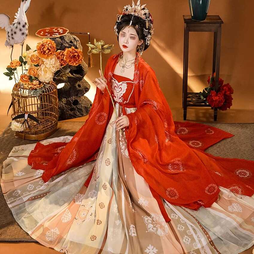 Amazon.com: Women&#39;s Tang Dynasty Hanfu, Chinese Traditional Hanfu ...