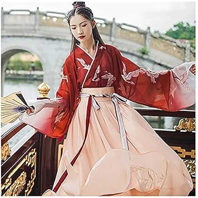 Amazon.com: Women&#39;s Traditional Chinese Hanfu Dress Chinese ...