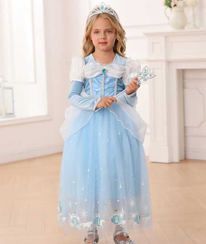 Amazon.com: iTVTi Cinderella Princess Dress Girls Halloween Party ...