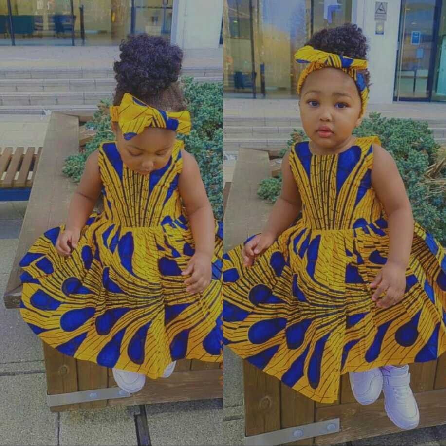 Ankara Baby Girl Dress , Handmade Princess Dress , African Baby ...