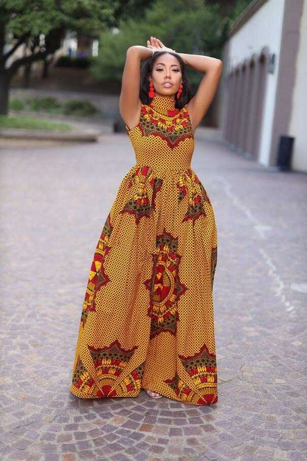 Ankara Dress African Print Dress African Women Outfit Ankara Dress ...