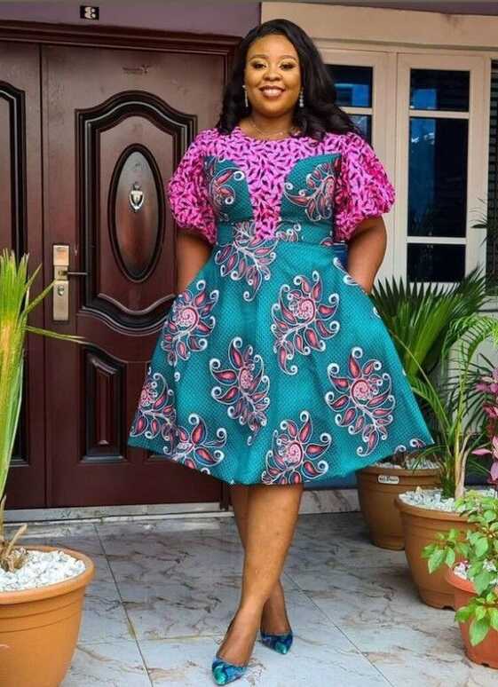 Ankara Flare Gowns for Ladies - Styles for Office, Workplace and ...