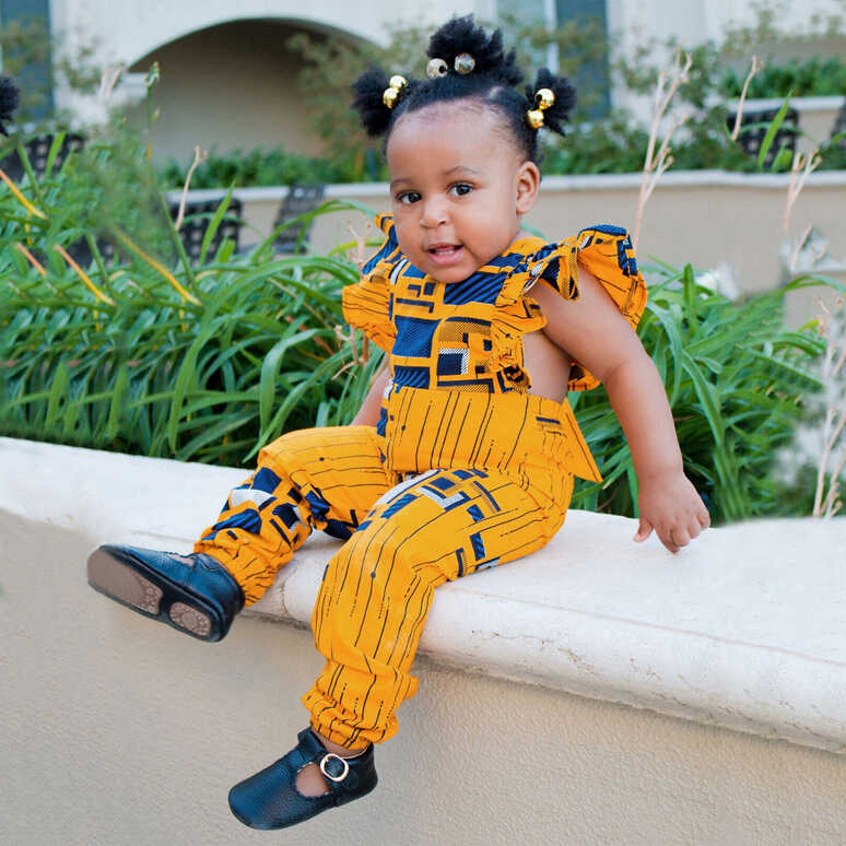 Ankara Fly Sleeve Style Jumpsuit Infant Romper Girls Traditional ...