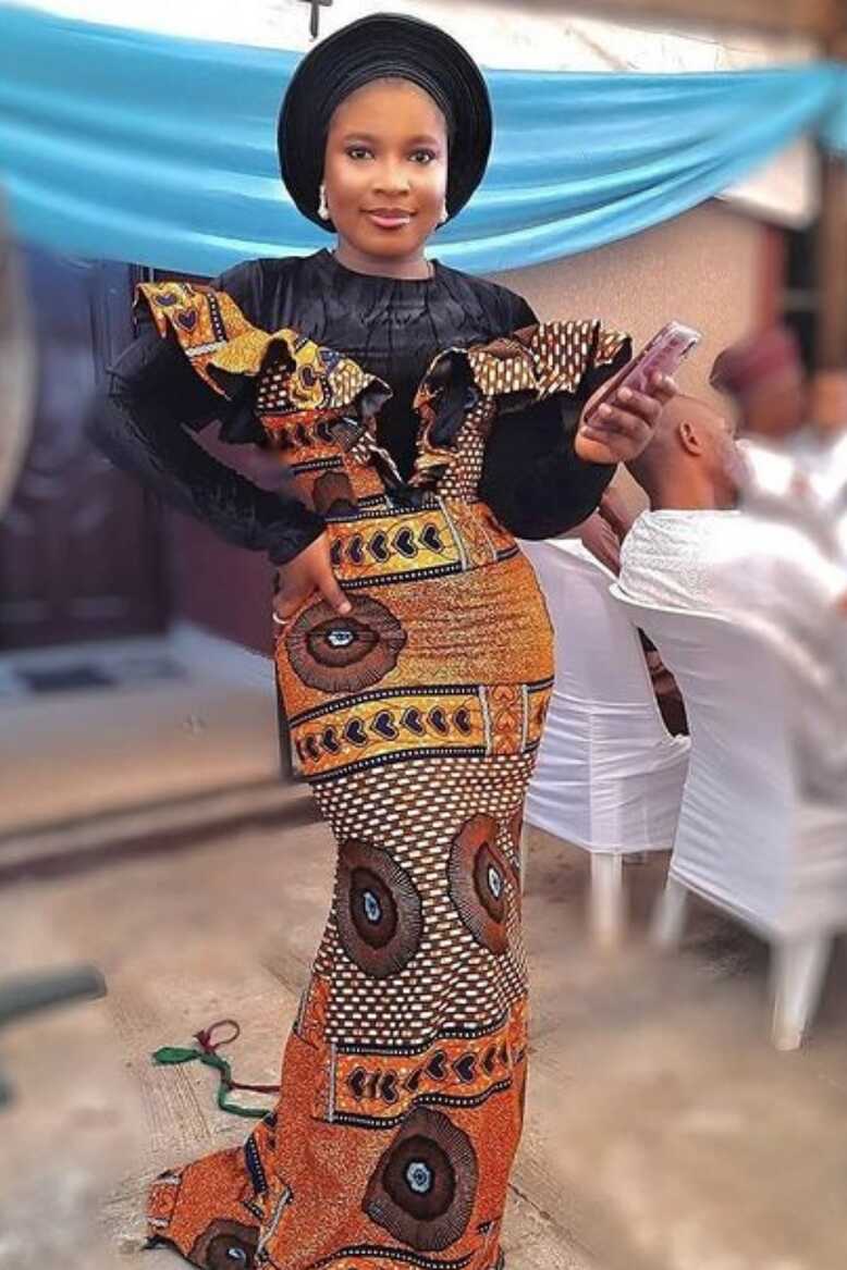 Ankara Long Gown Style