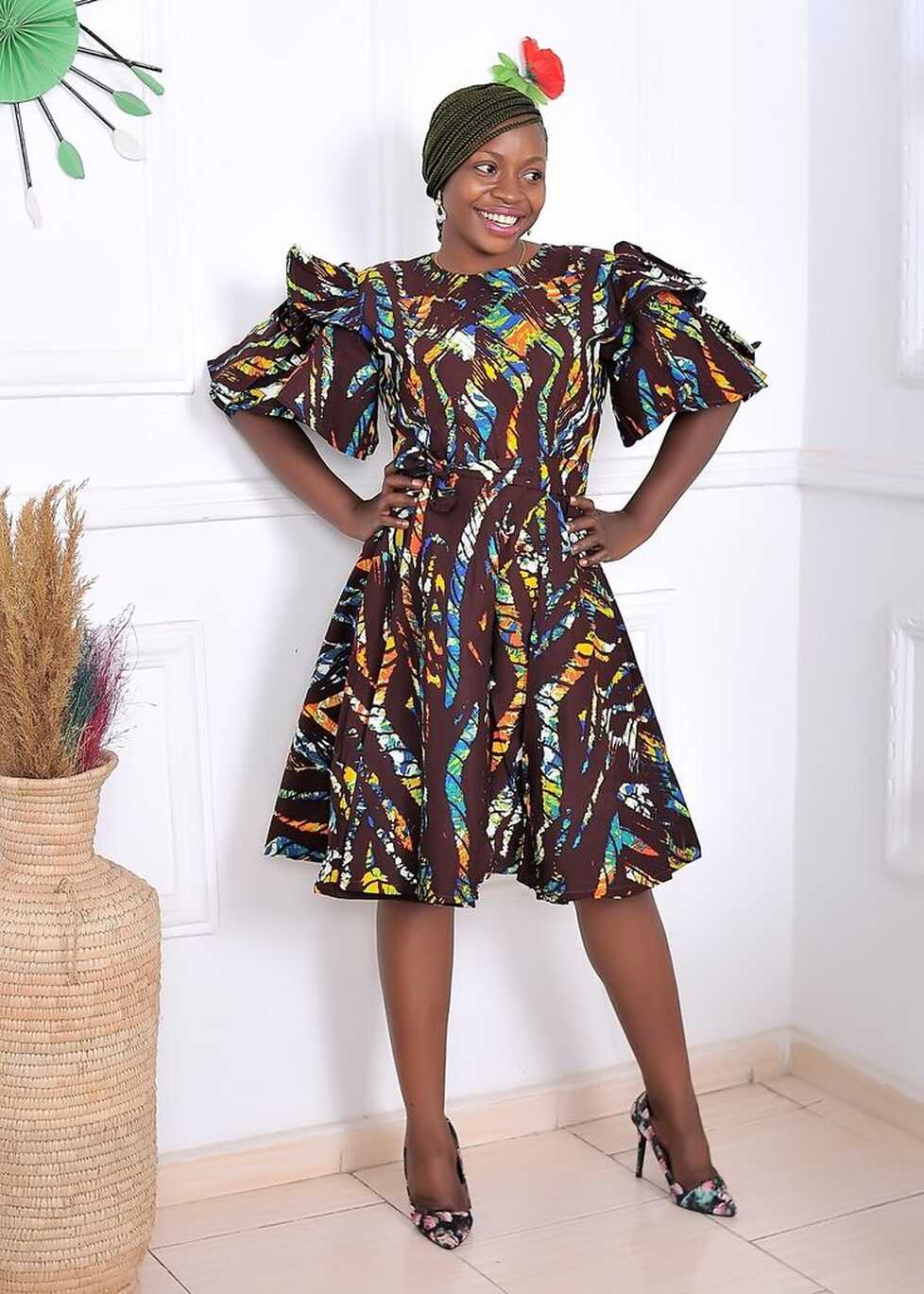 Ankara Midi Dress, Wedding Guest Dress, African Print Dress ...