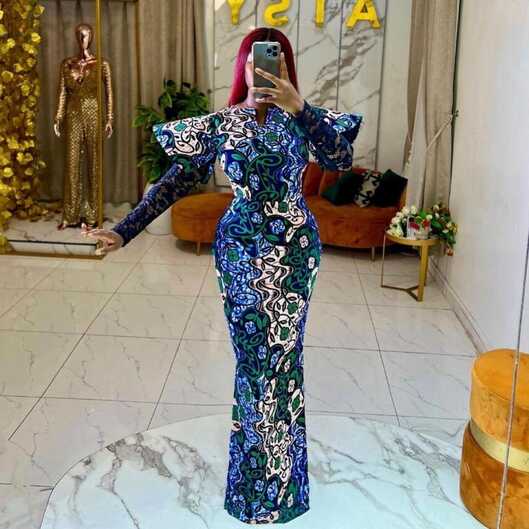 Ankara Styles: 2022 Latest Long Gown Styles