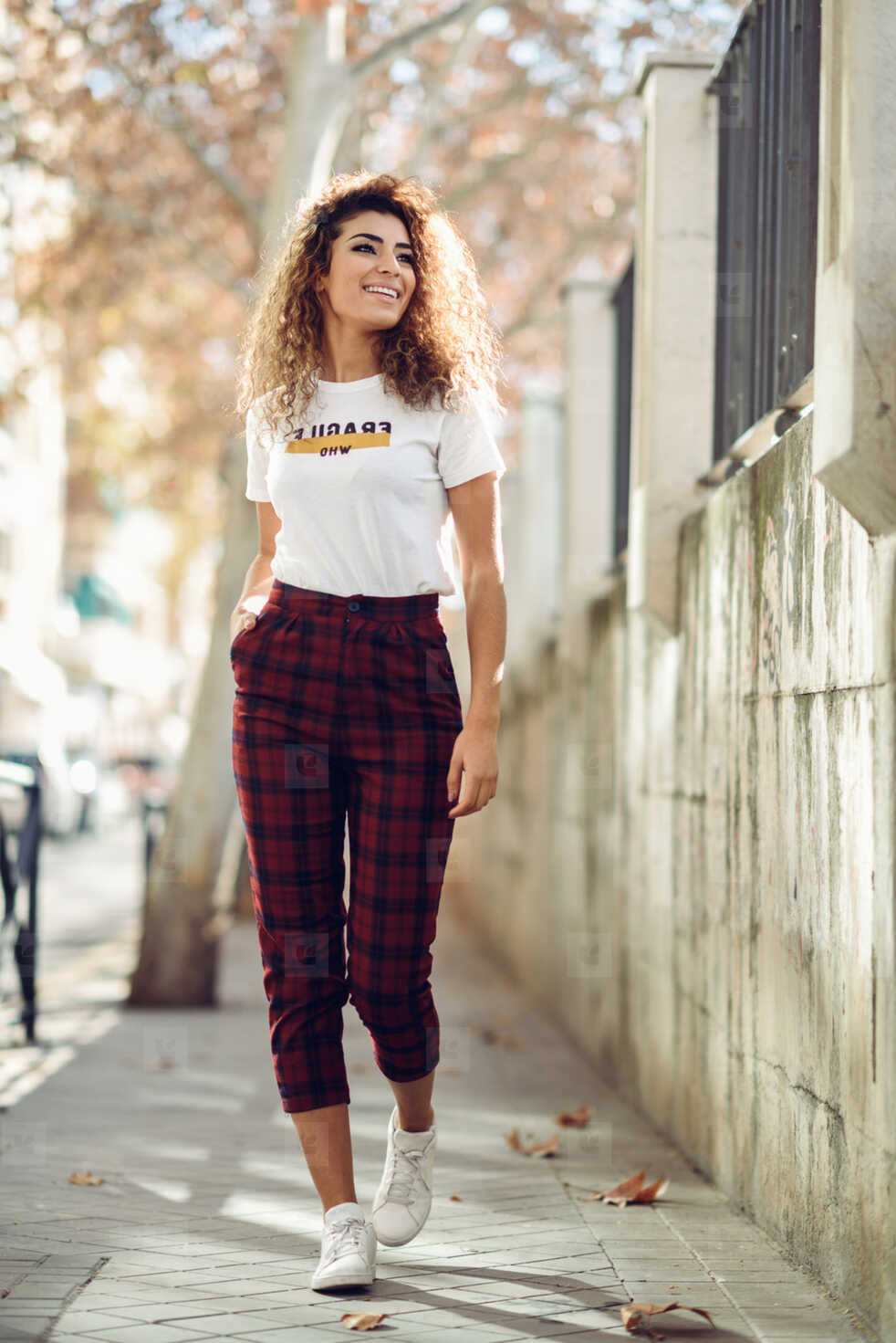 Arab girl in casual clothes in the street stock photo (185252 ...