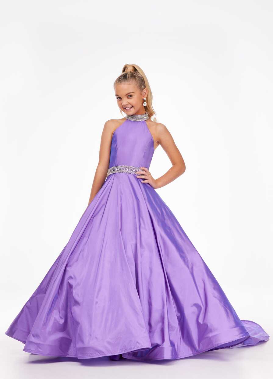 Ashley Lauren Kids 8117 Size 6 Purple Girls Pageant Dress Ballgown ...