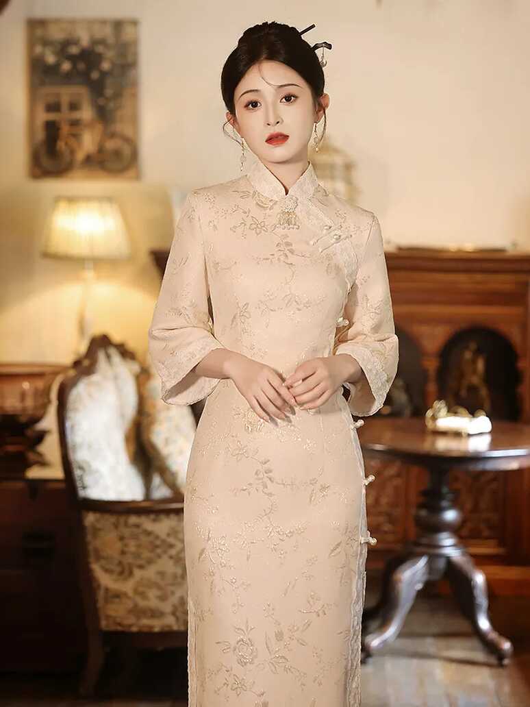 Asian Style Dress China Cheongsam Dress Elegant Party Dress ...