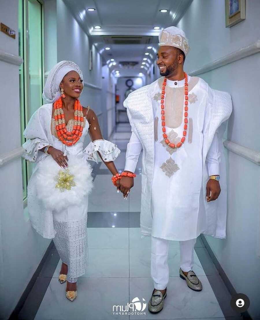 Asooke for Couples/white Nigerian Wedding Dress/african ...