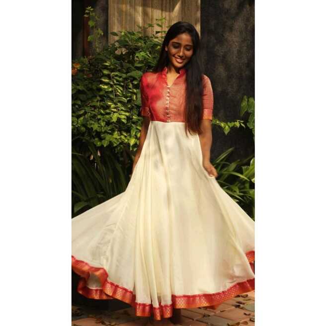 Auspicious South Indian Anarkali Gown Style