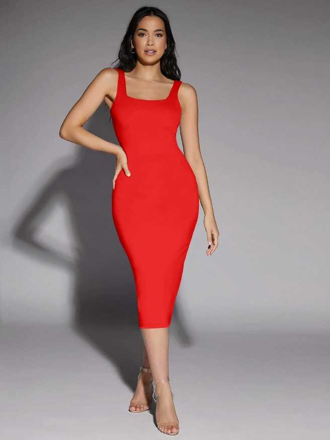 Babisa Women Bodycon Red Dress - Buy Babisa Women Bodycon Red ...