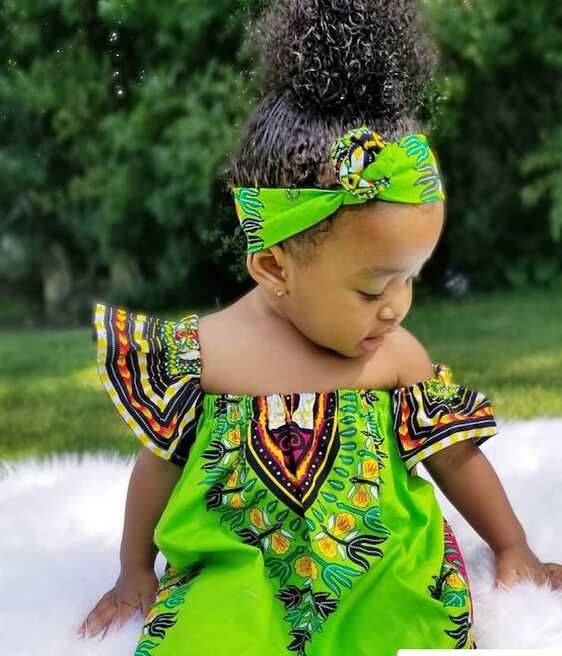 Baby African Clothing .african Bardot Dress. Baby off Shoulder ...