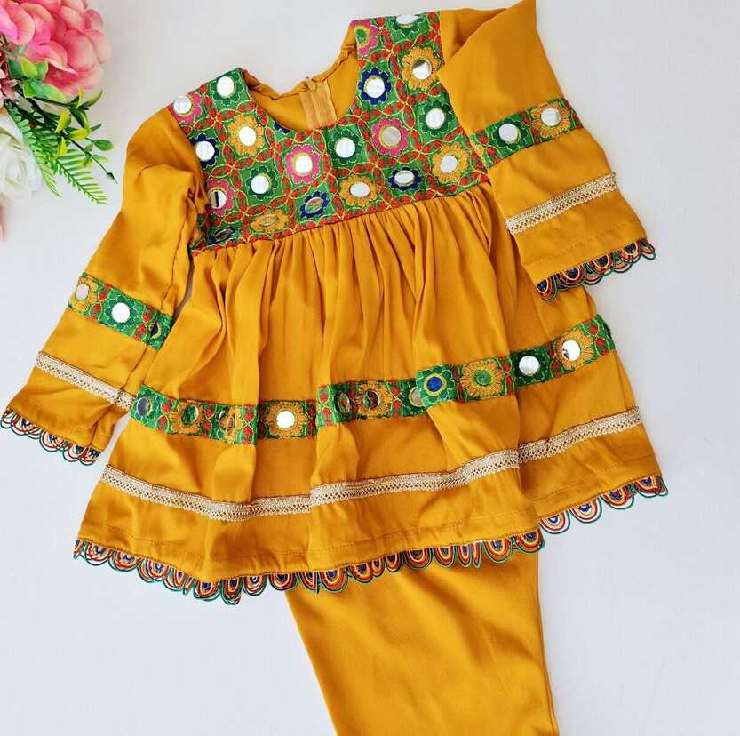 Baby Girl Afghani Shalwar Kameez | Traditional Pakistan Indian ...