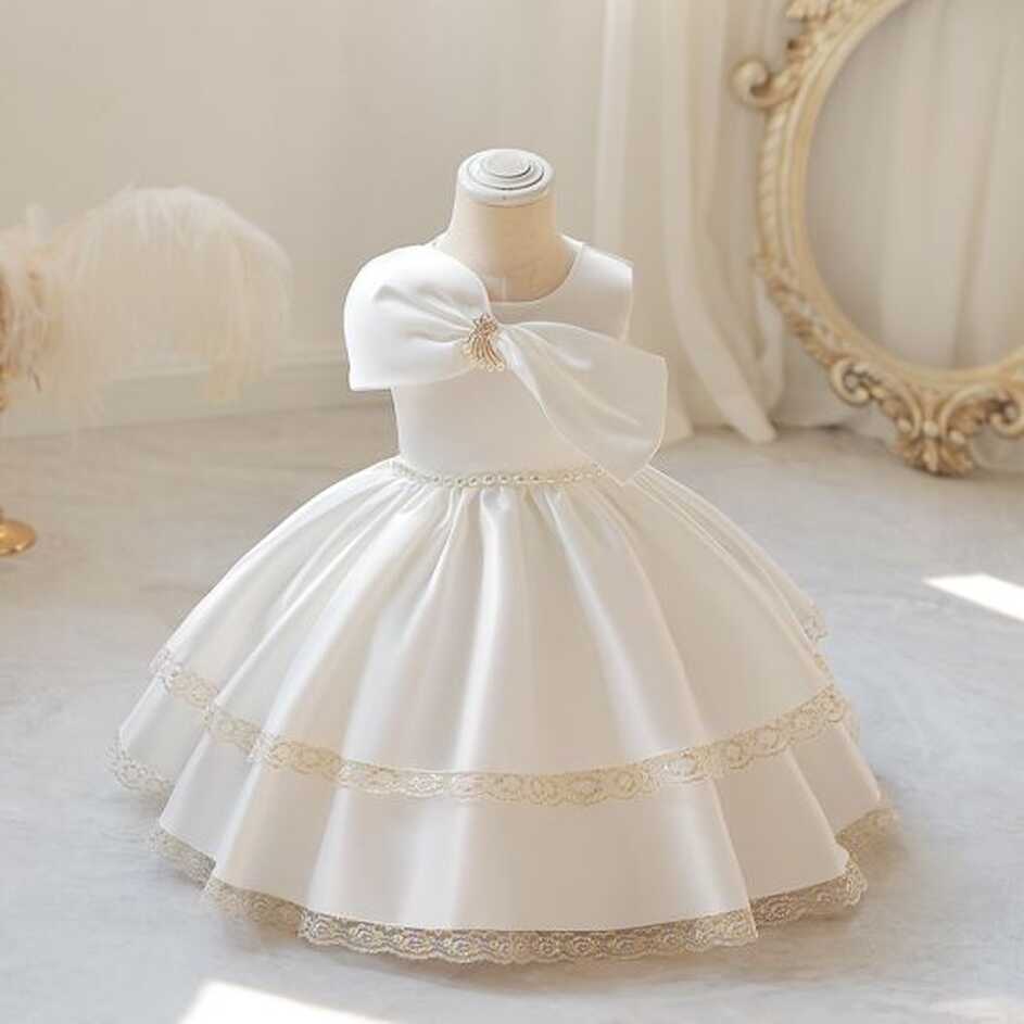 Baby Girl Birthday Party Princess Dress Kids Formal Pageant Ball ...