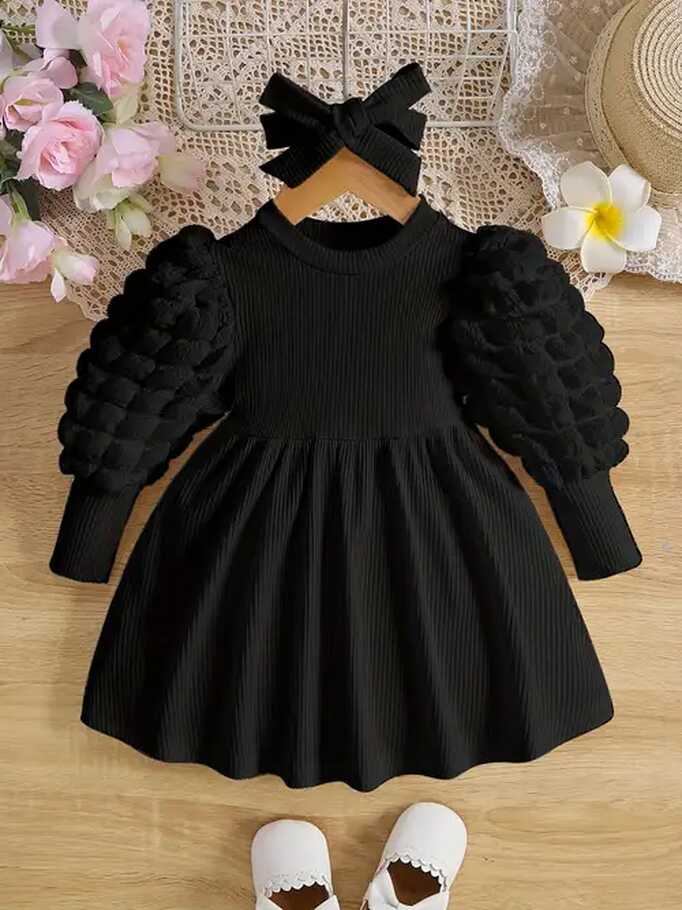 Baby Girl Black Dress - Temu United States