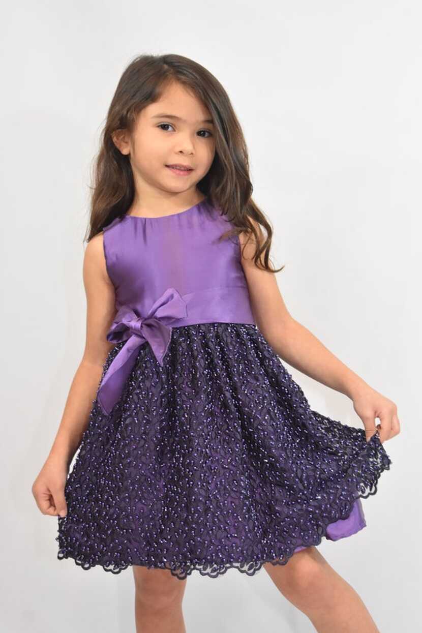 Baby Girl Purple Dress, Baby Girl Event Dress, Special Occasion ...