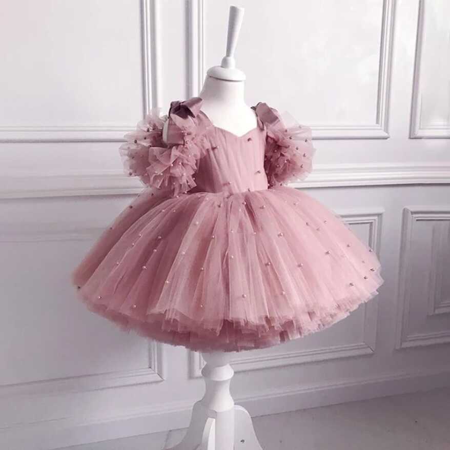 Baby girl dress 1st birthday party Baby girl outfit pearl princess ...