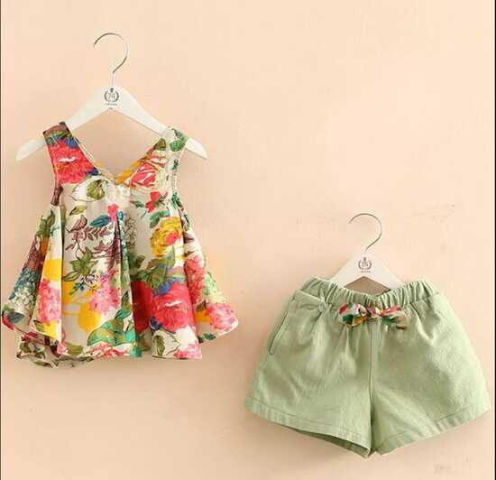 Baby girl summer stylish dress casual wear v neck shirt and bow ...