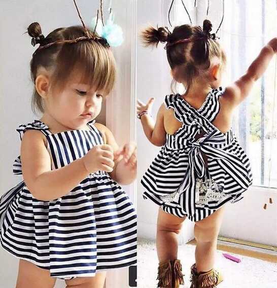 Backless Dress Summer Sunsuit 0-24M - 18 Months