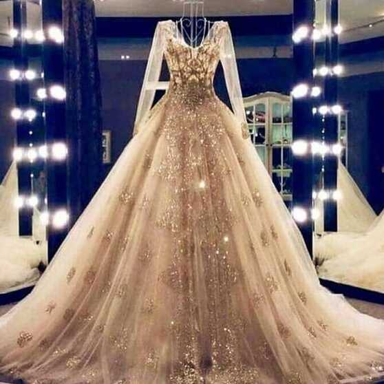 Ball Gown Wedding Dresses, 2020 Wedding Dresses, Sequins Wedding ...