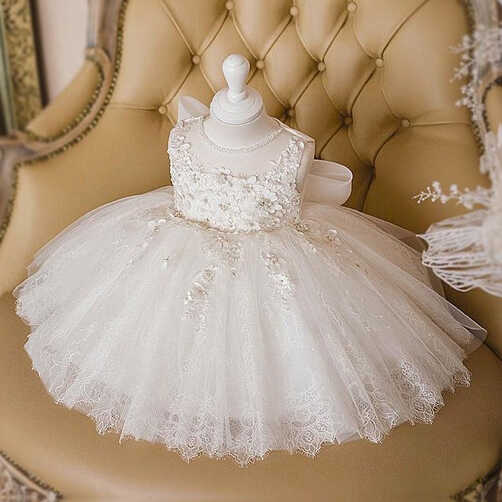 Baptism Dresses Baby Girl Summer White Embroidery Flower Girl ...