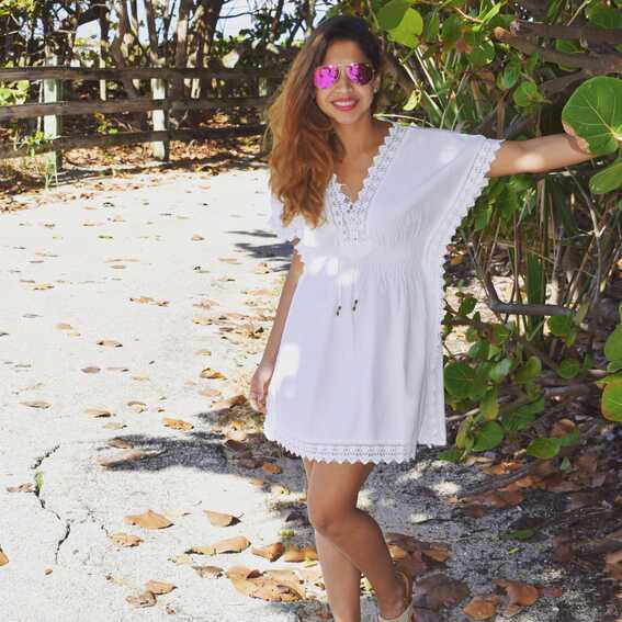 Beach Dress, White Beach Dress, Coverup, Handmade Dress, Boho ...