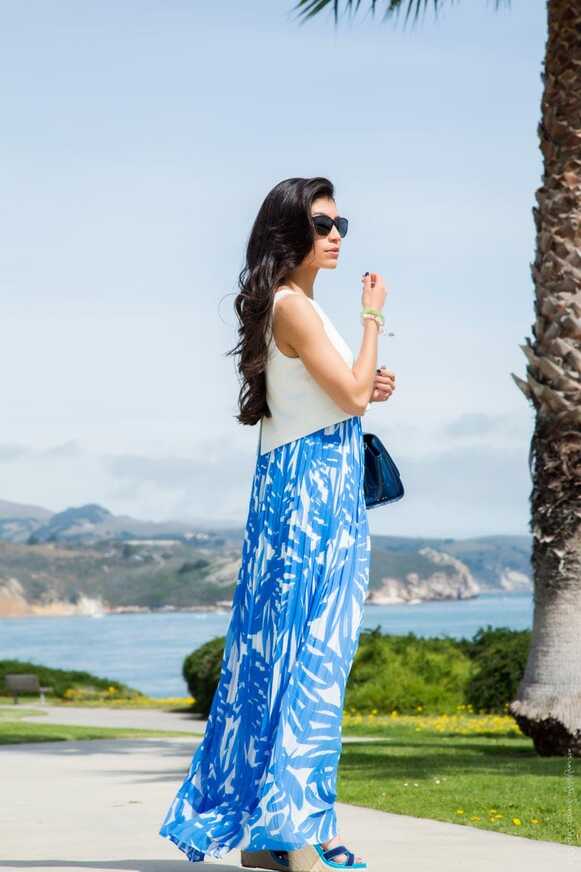 Beachwear Essential - Printed Chiffon Maxi Dress