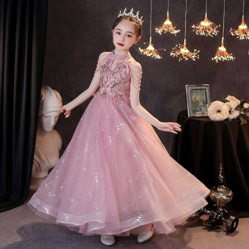 Beaded Kids Dresses For Party Wedding Dress Sequins embroidery ...