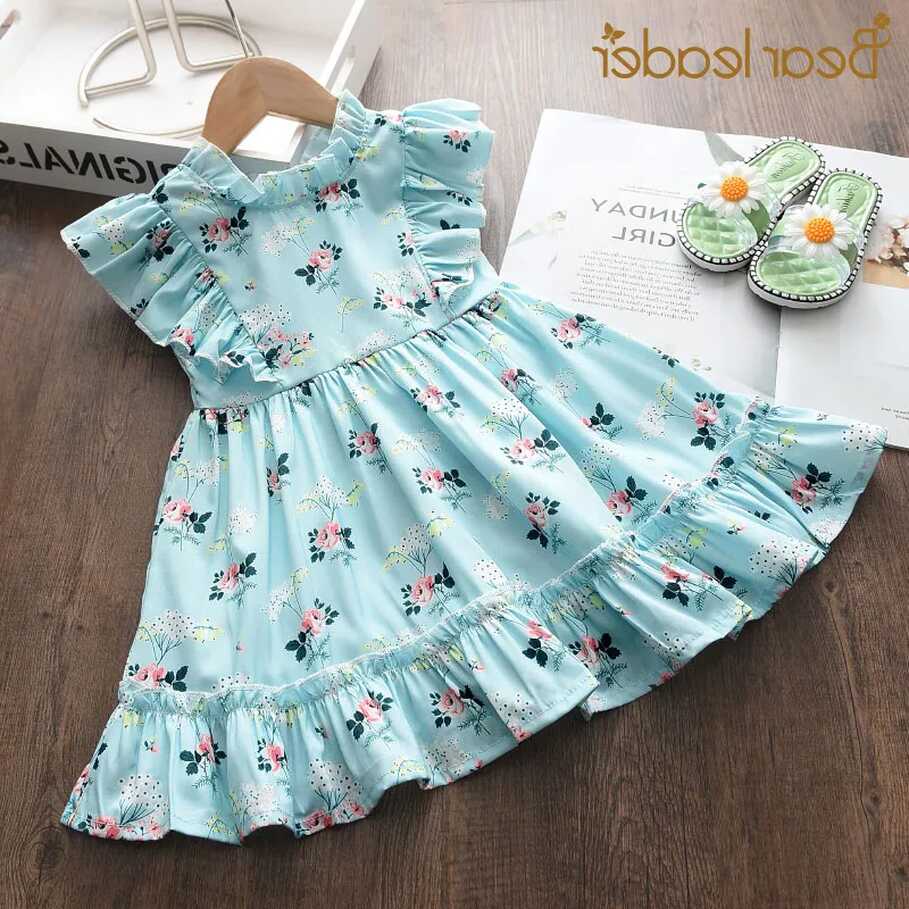 Bear Leader Girls Flowers Print Dresses New Fashion Baby Girl ...