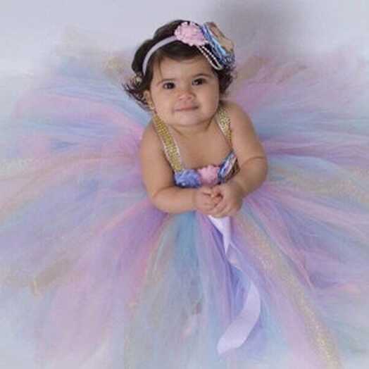 Beautiful Baby Girl First Birthday Tutu Dress in Pink ,aqua ...