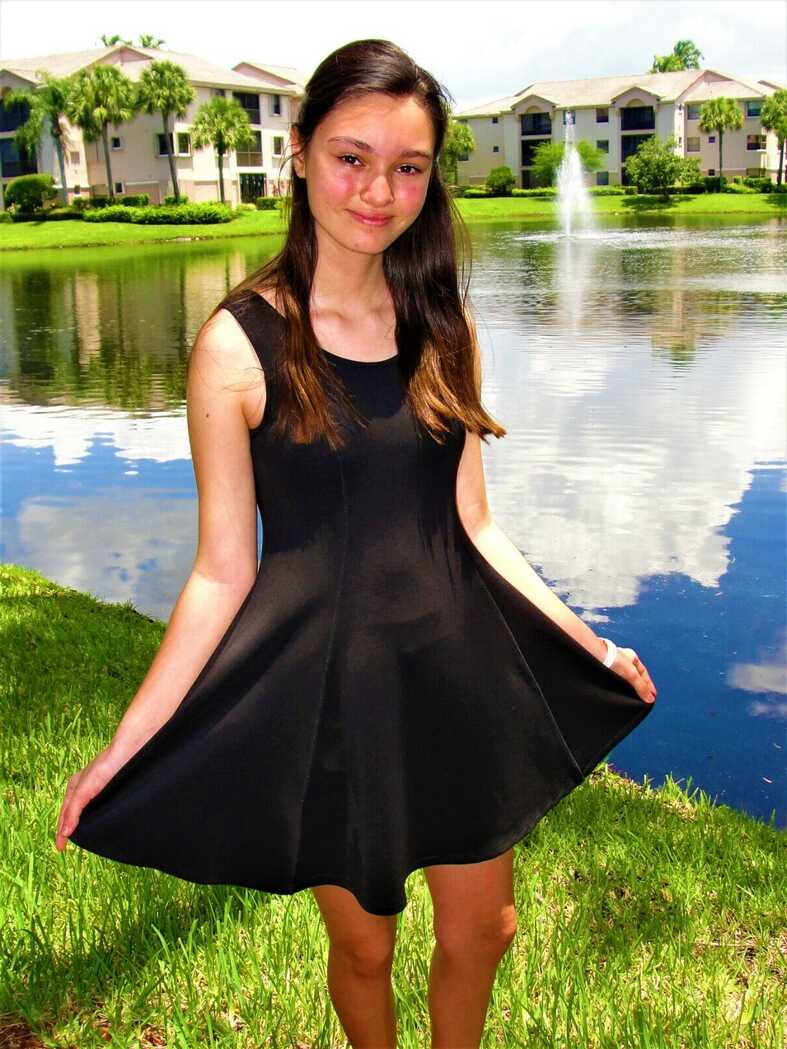 Beautiful Black Summer Girls Party Dress &quot;Total Girl&quot; in size 14 ...