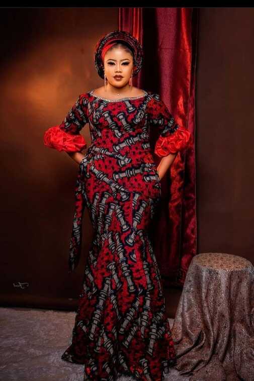 Beautiful Fitted ankara long gown styles to replicate