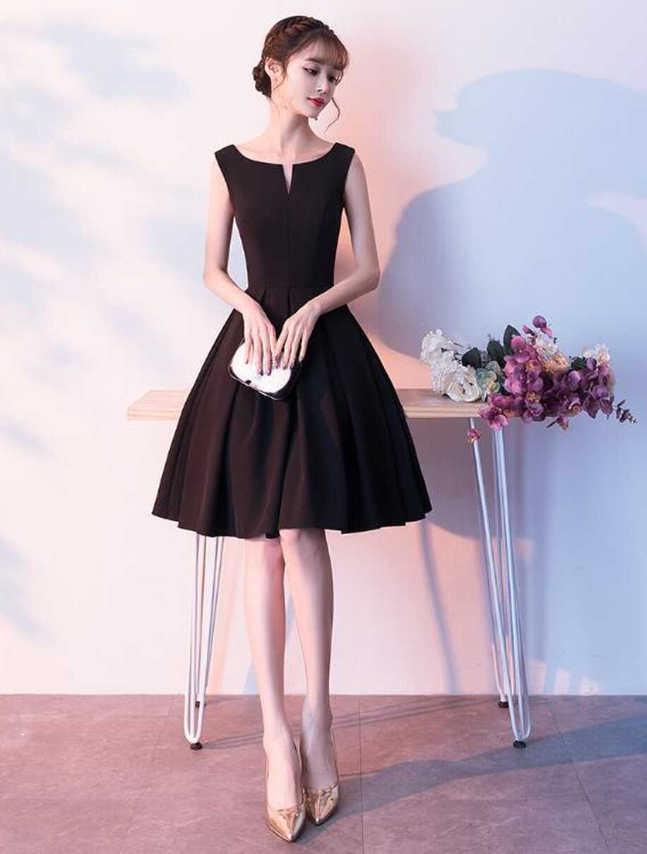 Beautiful Little Black Short Dress, Homecoming Dress, Short Formal ...