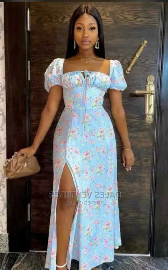 Beautiful Sexy Side Slit Long Casual Dresses for Ladies in Lekki ...