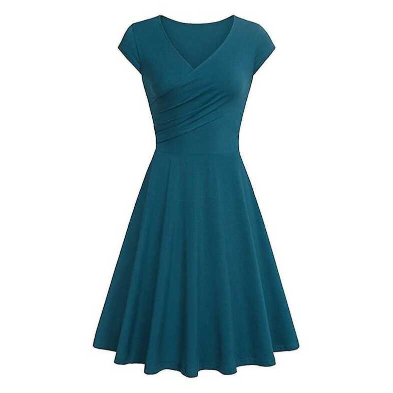 Beautiful Women Fashion Deep V Neck Tank Dress, Simple A Line ...