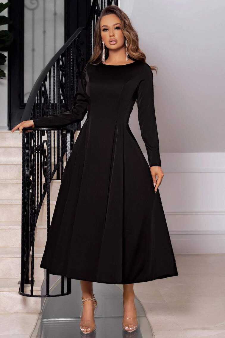 Black Basic Evening Dress | Affordable Dresses – D&amp;D Clothing