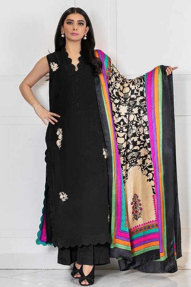 Black Dress Design in Pakistan - Shehrnaz - Pakistan Designer